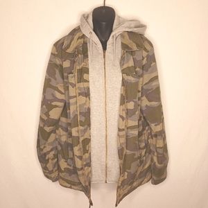 Route 66 Army Jacket with Hood. SMALL.